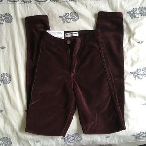 NWT American Apparel Velvet Easy Jean